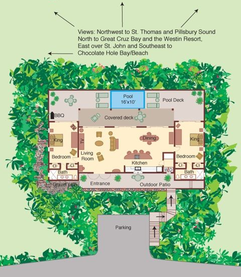Seacret Garden Villa Floor Plan