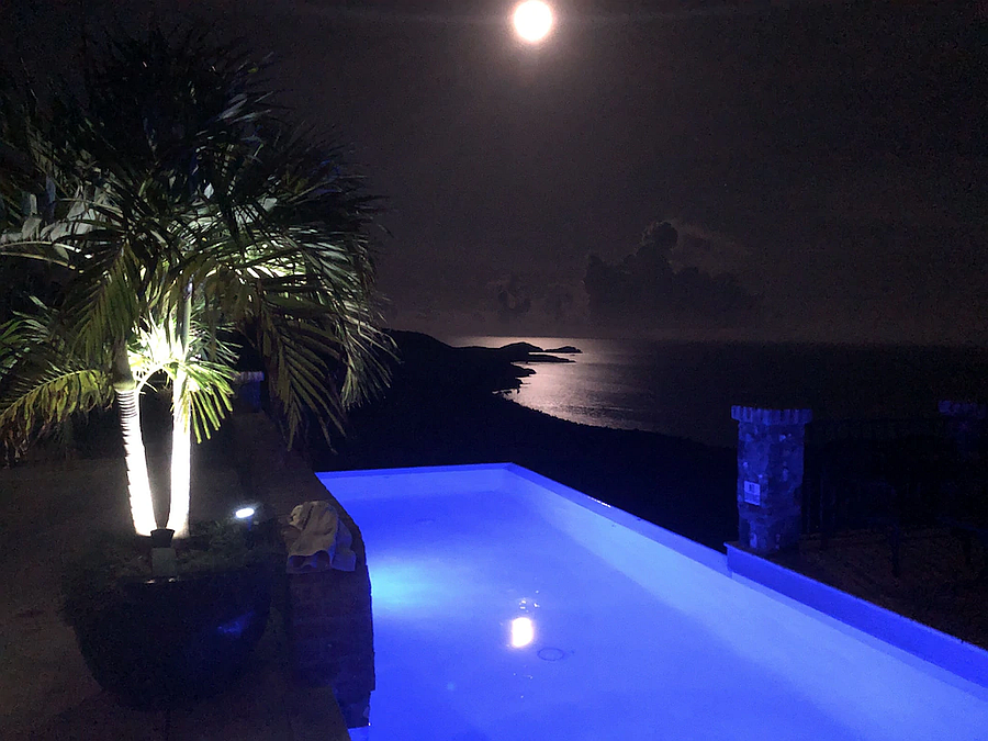 Pool at Full Moon